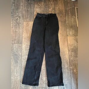 Hollister dad-jeans, size 000, 23inch waist, black